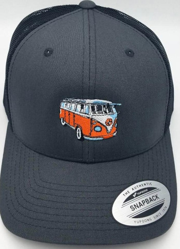 Microbus Trucker Hat Charcoal/Black